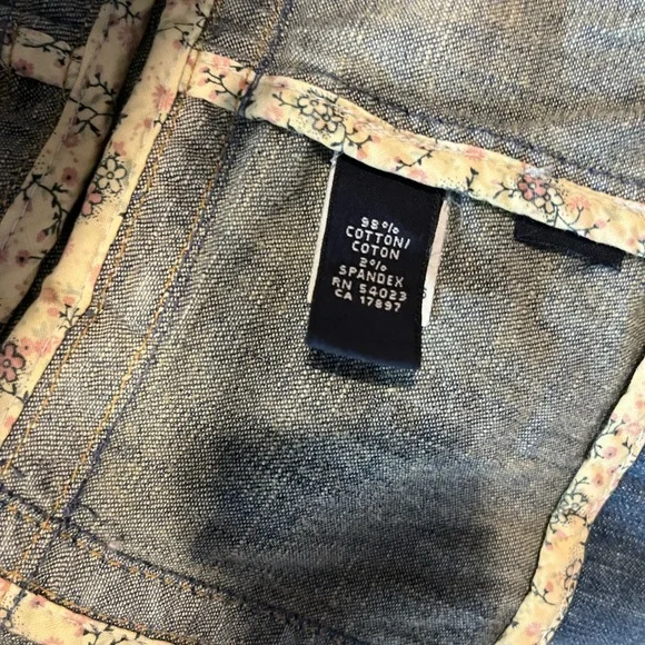 Banana Republic Blue Jean Jacket with Tie Front - Picture 4 of 7